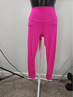 Paragon Scrunch Pink Ribbed High Waist Leggings